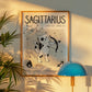 Sagittarius Cat Zodiac Star Sign Print (unframed)