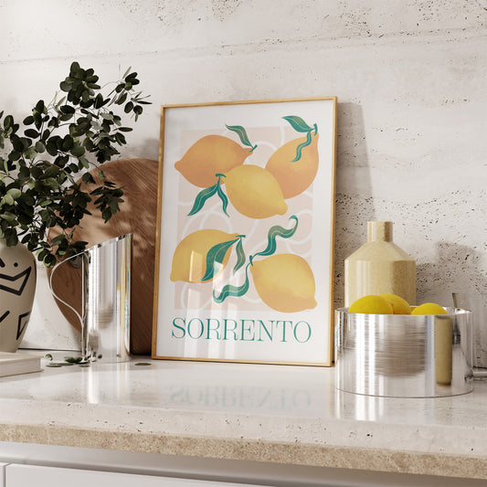 Sorrento Lemons Art Print (unframed)