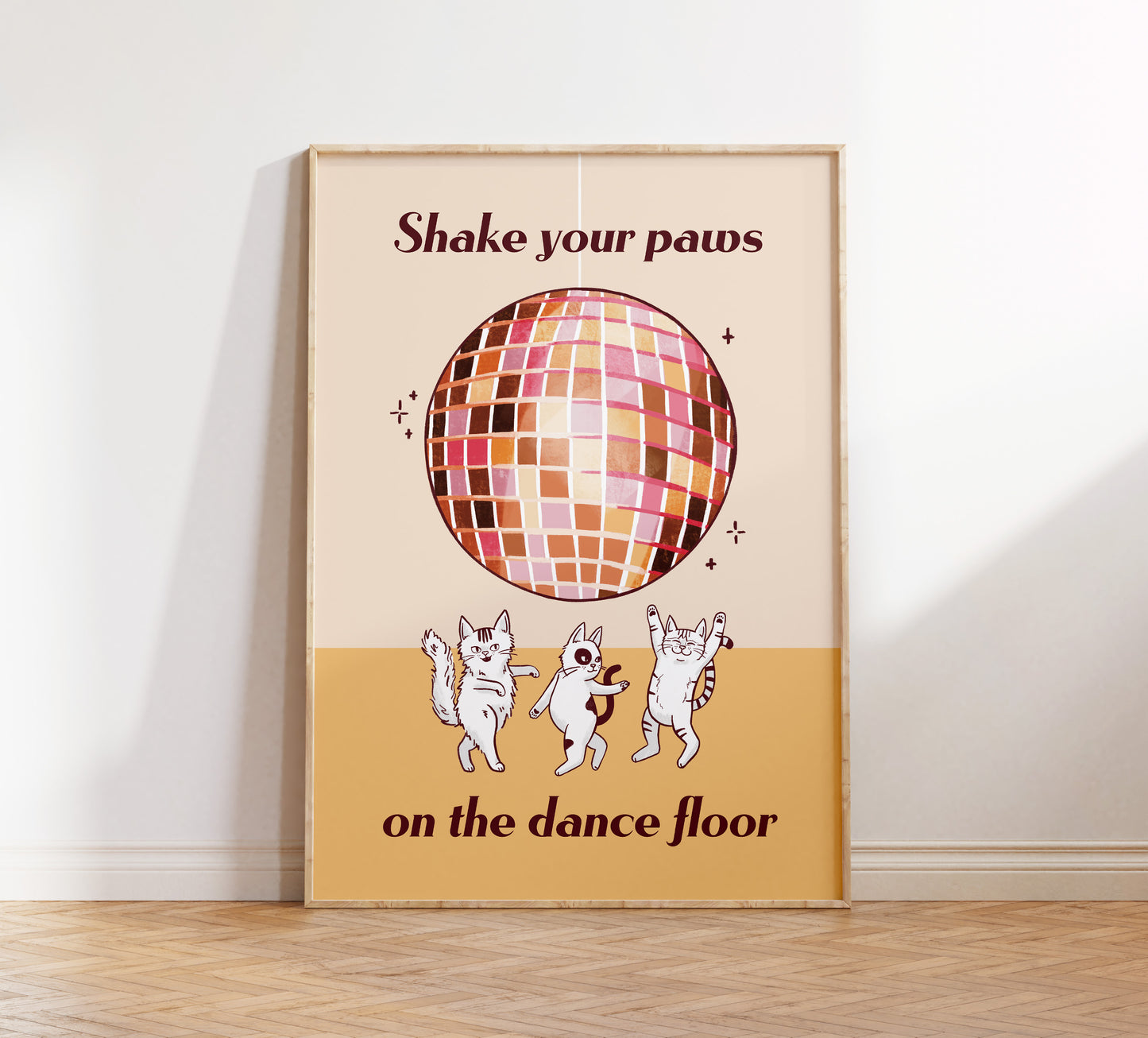 Shake Your Paws on the Dance Floor Print (unframed)