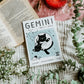 Gemini Cat Zodiac Star Sign Print (unframed)