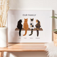 Personalised Cats on a Shelf Print (unframed)