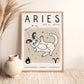 Aries Cat Zodiac Star Sign Print (unframed)