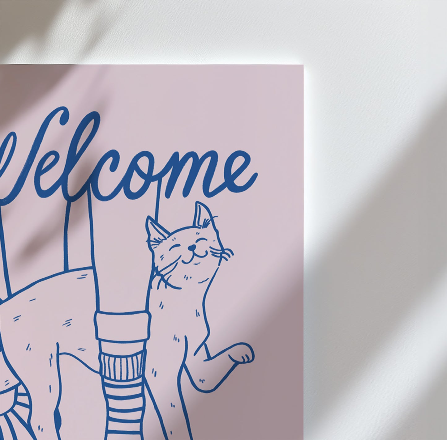 Welcome Home Cat Lover Print (unframed)