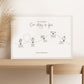 Personalised Love Story Path Landscape Print (unframed)