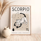 Scorpio Cat Zodiac Star Sign Print (unframed)