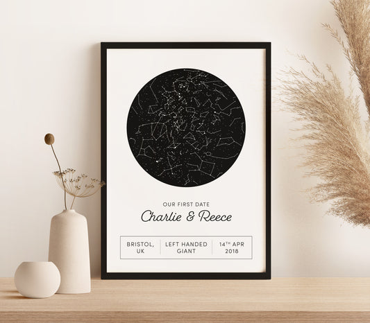 Personalised Star Map Print (unframed)