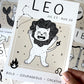 Leo Cat Zodiac Star Sign Print, (unframed)