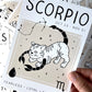 Scorpio Cat Zodiac Star Sign Print (unframed)